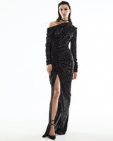 The Dimitra Sequined Maxi Dress