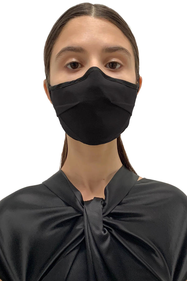 Black Darted Face Mask